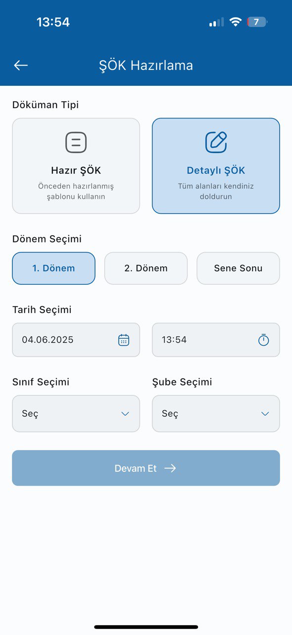 PlanJet ŞÖK Modülü