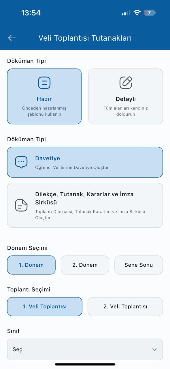 PlanJet Veli Toplantı Modülü